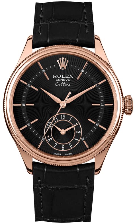 black rolex celini 44|rolex cellini black.